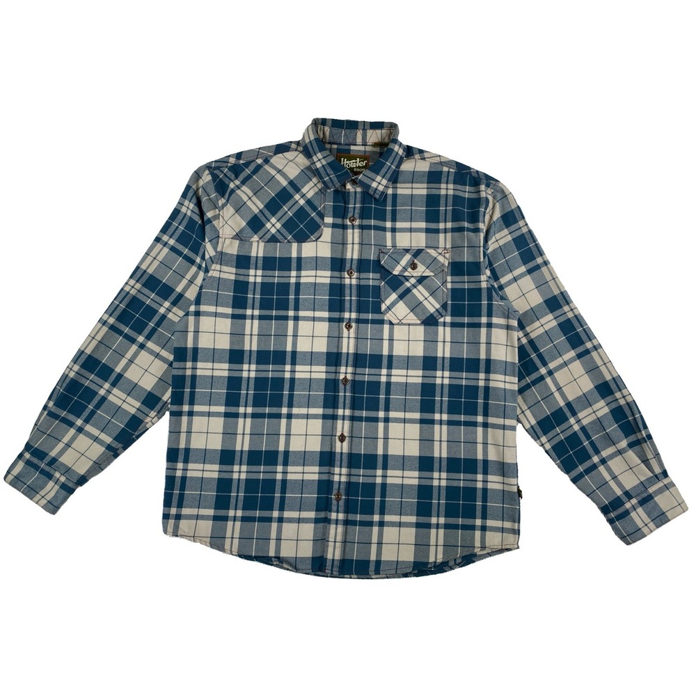 Howler Bros Harker's Flannel Shirt Men's Large Blue Plaid Single Pocket - Picture 1 of 8
